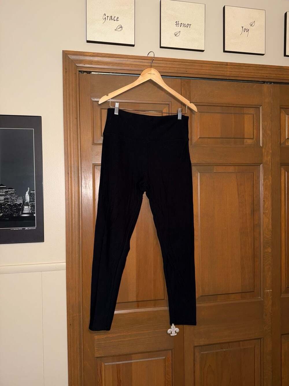 Orvis Women's Classic Collection Fleece Lined Leggings XXL Black Soft Modal Blen